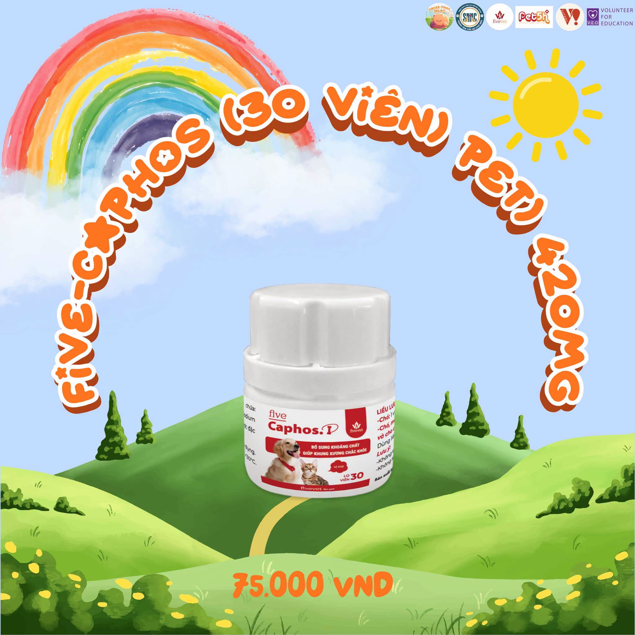Five-Caphos (30 viên) (PET) 420mg