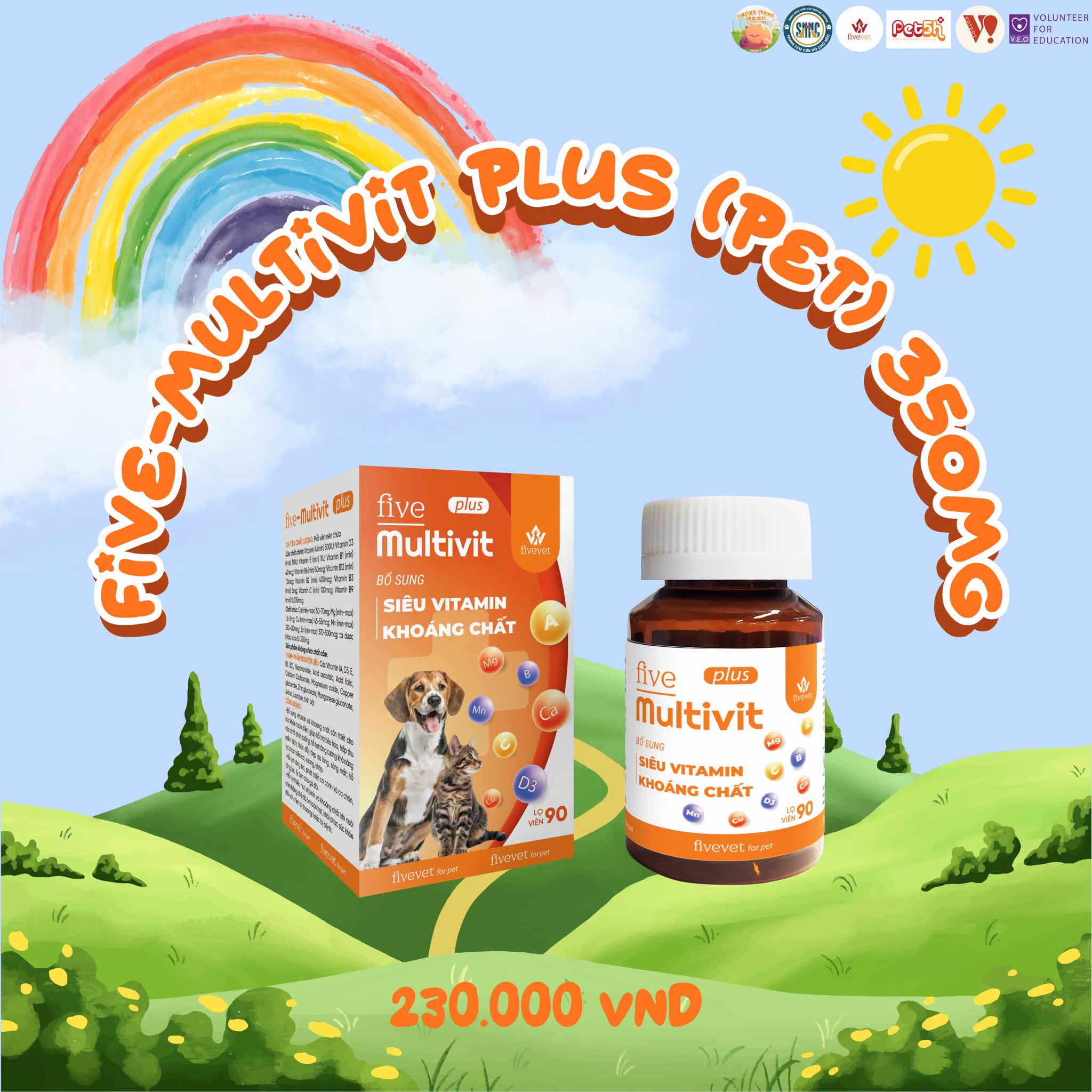 Five-Multivit Plus (PET) 350mg