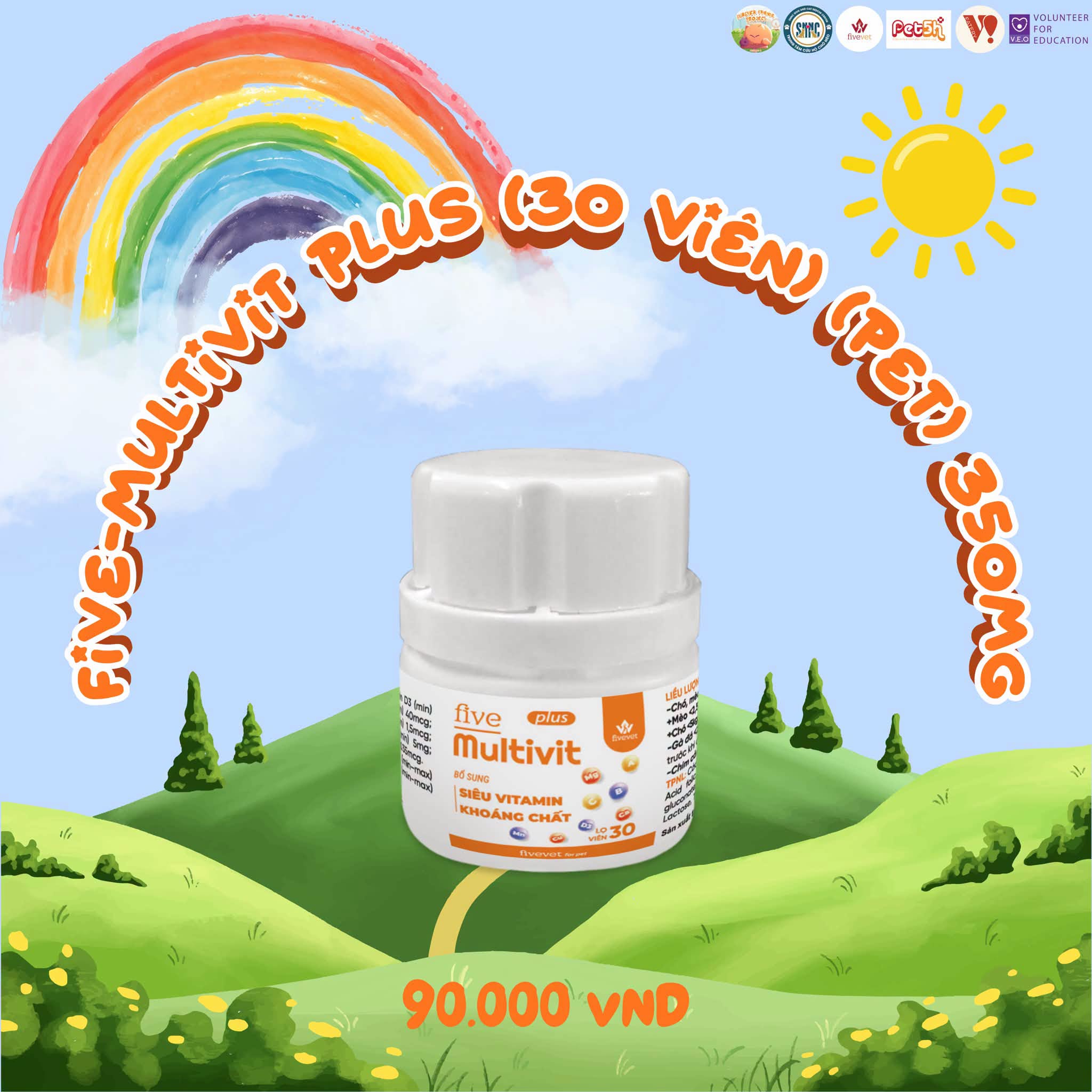 Five-Multivit Plus (30 viên) (PET) 350mg